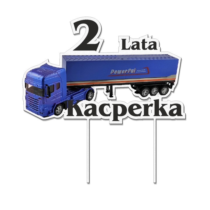 Topper na tort - urodziny + imię Tir