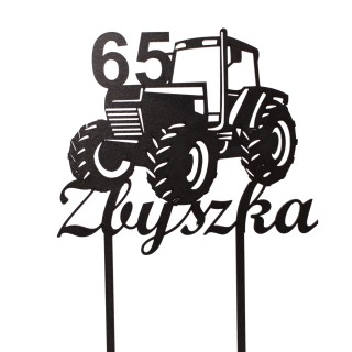 Topper na tort - urodziny + imię Traktor