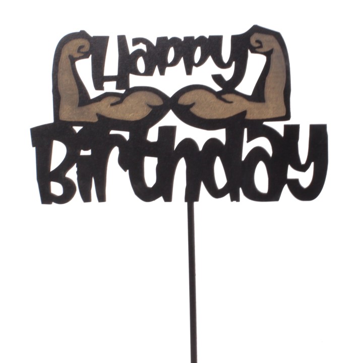 Topper na tort - urodziny happy birthday Siłownia