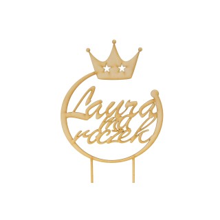 Topper na tort - Roczek + Imię