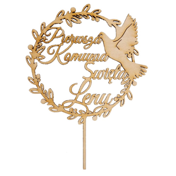 Topper na tort / ciasto - I Komunia Święta