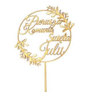 Topper na tort - 1 Komunia Święta imię