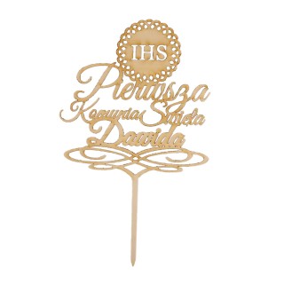 Topper na tort / ciasto - I Komunia Święta