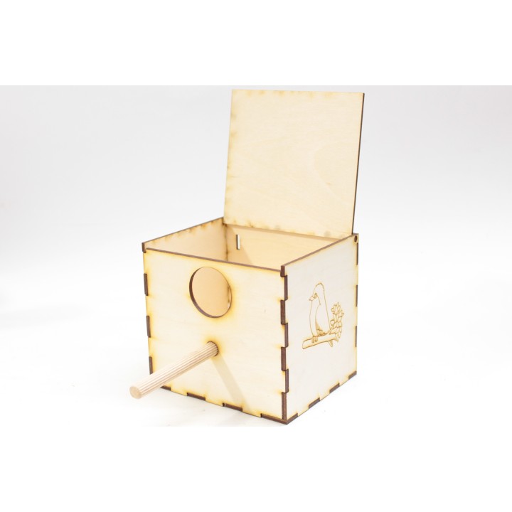 Budka Lęgowa dla amadyn wieszana z tyłu