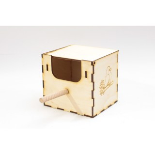 Budka Lęgowa dla zeberek wieszana z przodu