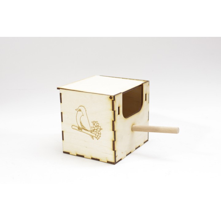 Budka Lęgowa dla zeberek wieszana z przodu