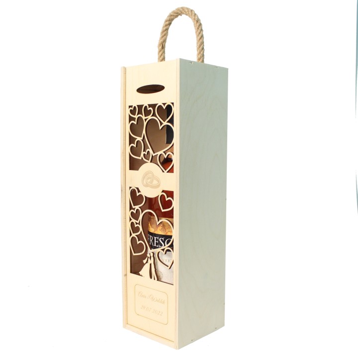 Skrzynka na wino z personalizacją – wyjątkowy prezent na ślub lub rocznicę