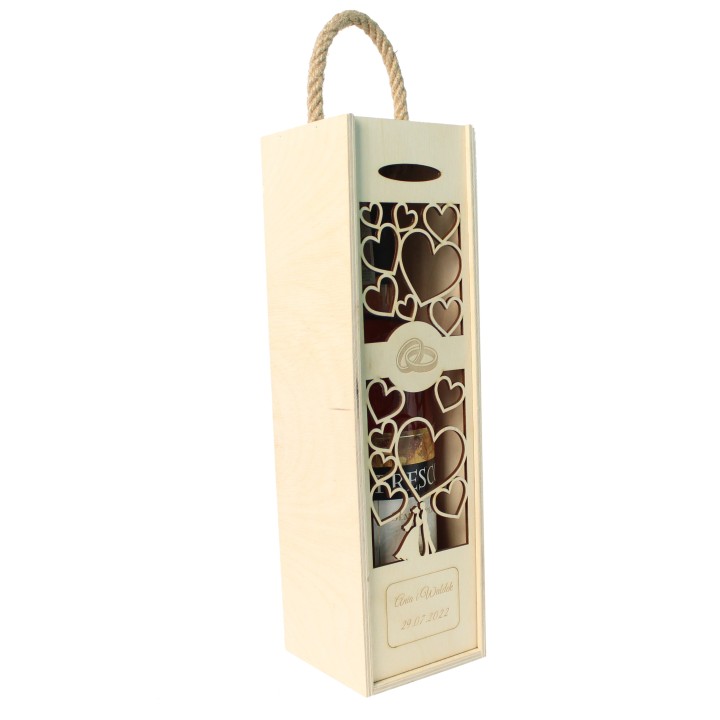 Skrzynka na wino z personalizacją – wyjątkowy prezent na ślub lub rocznicę