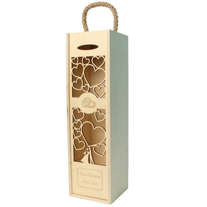 Skrzynka na wino z personalizacją – wyjątkowy prezent na ślub lub rocznicę