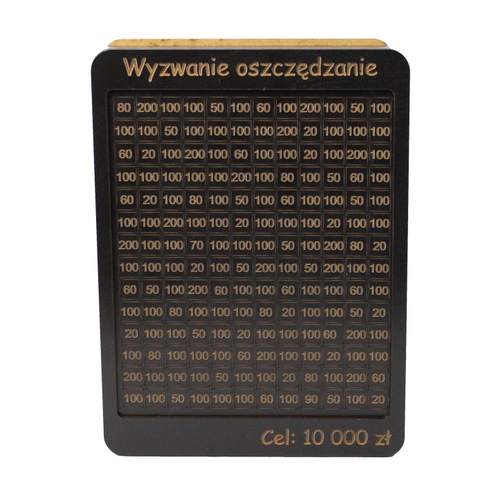 Skarbonka „Wyzwanie oszczędzanie” – motywacja w eleganckiej formie!