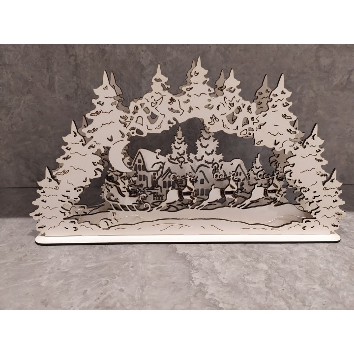 ✨ Wioska Św Mikołaja Lampka led – magiczna dekoracja świąteczna