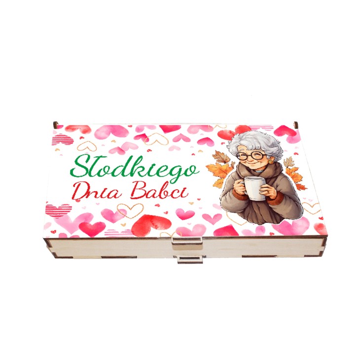 Prezent na Dzień Babci i Dziadka pudełko na słodycze
