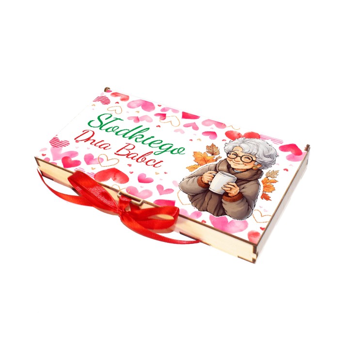 Prezent na Dzień Babci i Dziadka pudełko na słodycze