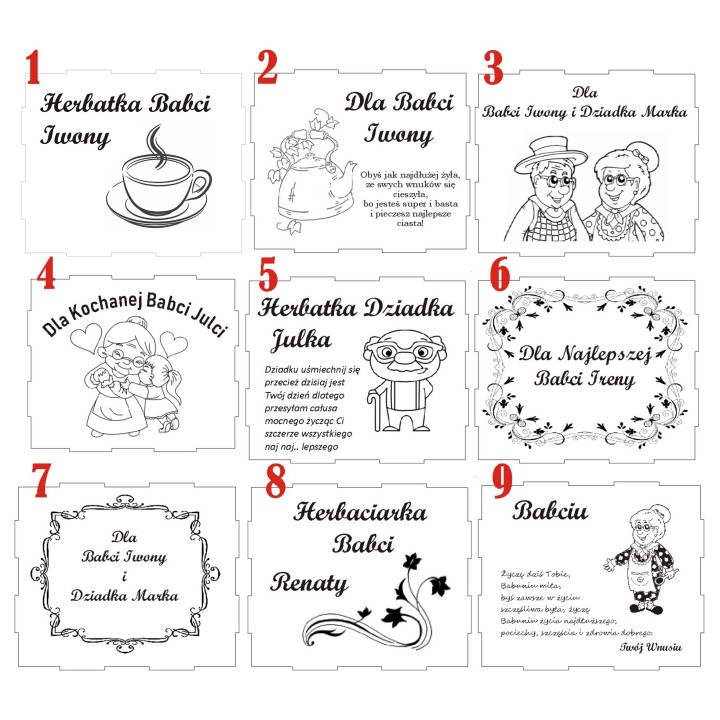 PUDEŁKO NA HERBATĘ DZIEŃ BABCI I DZIADKA PREZENT