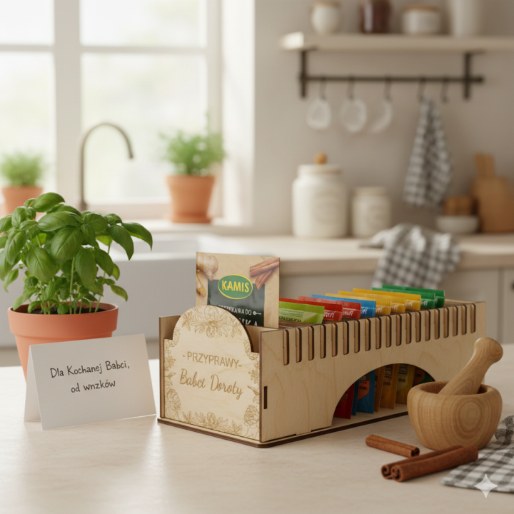 Prezent na Dzień Babci pojemnik na Przyprawy przyprawnik grawer