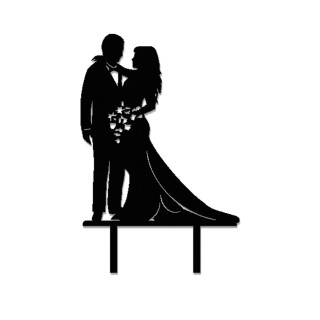 Topper na tort - ślub