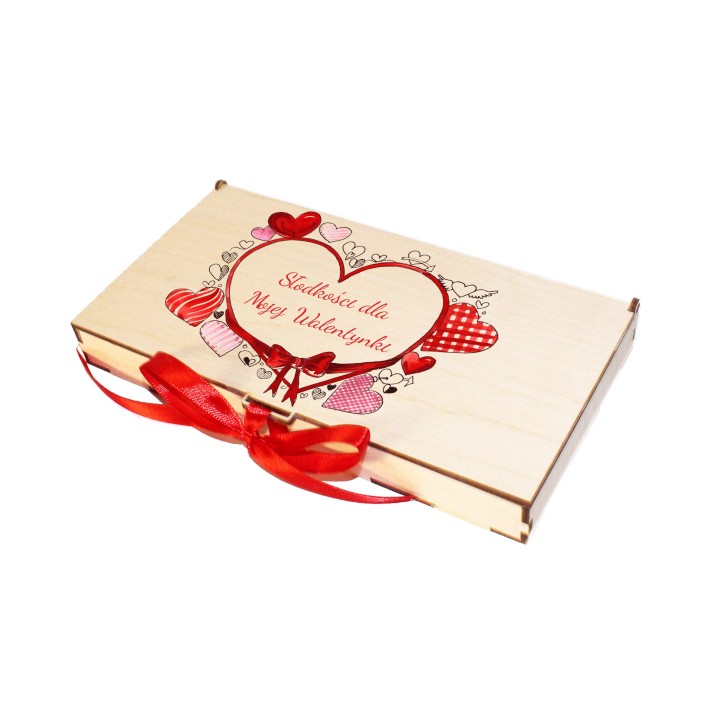 Prezent na Walentynki pudełko na słodycze