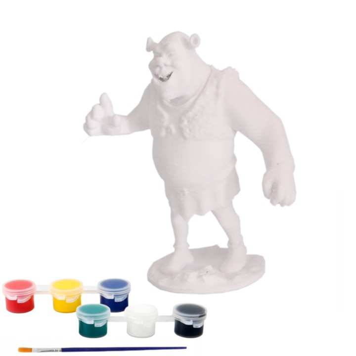 Zestaw Kreatywny Figurka 3D do Malowania – SHREK - dla Dzieci i Przedszkoli