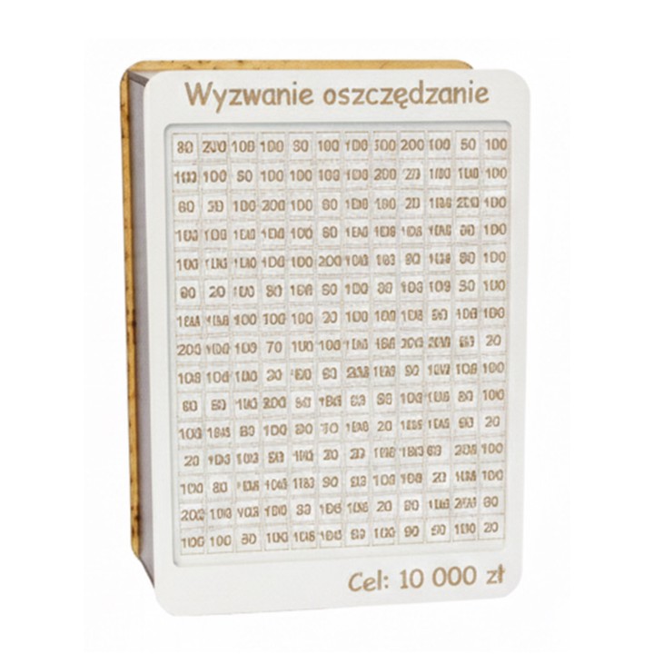 Skarbonka „Wyzwanie oszczędzanie” – motywacja w eleganckiej formie!