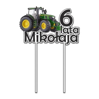 Topper na tort - urodziny + imię John Deere